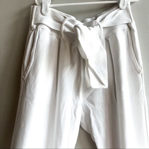 Zara White joggers. Size S/M